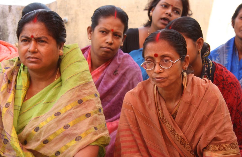 Indian women gathered in a group